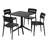 4 Person Outdoor Square Dining Set-1325673018