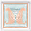 Casablanca to Paris Peach Shadowbox Animals Print by Oliver Gal, Black Frame, 12 x 12-1552217645-1552217644