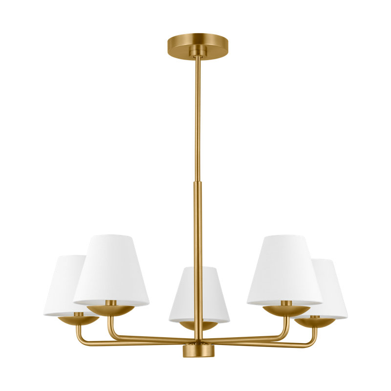 Lustre moyen Albion, Laiton satiné