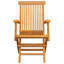 Chaise de patio en teck avec coussins Tannum-1007649197