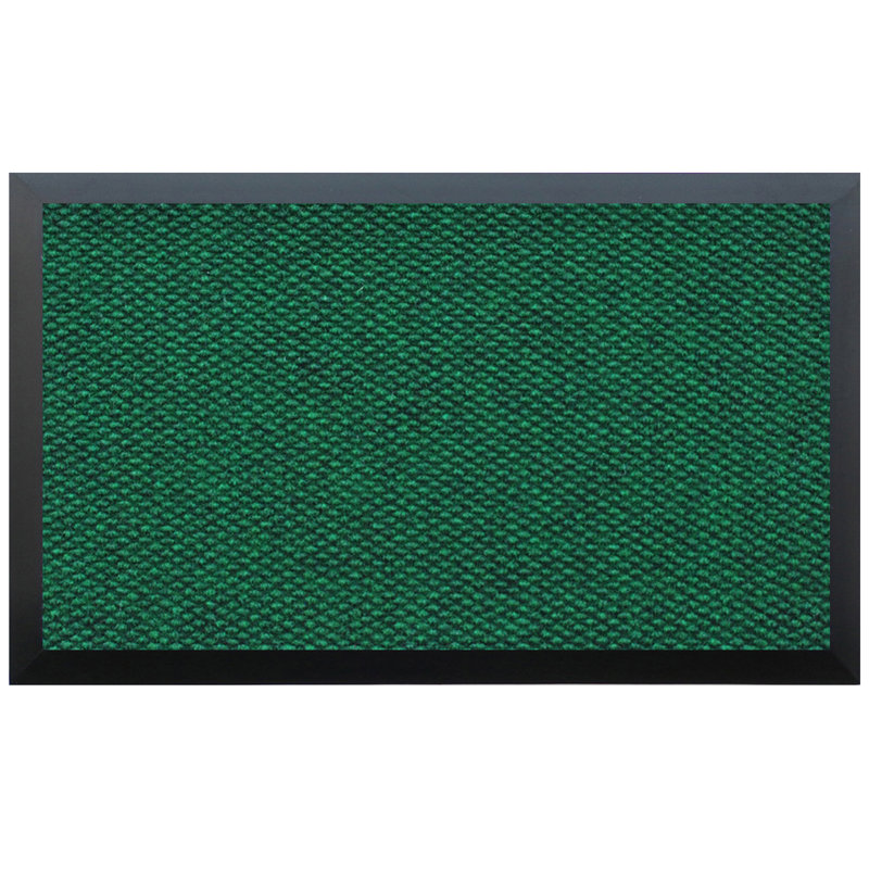 Paillasson d'extérieur antidérapant uni, 6 pi x 10 pi, Vert foncé