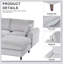 Canapé modulaire en U / en L avec repose-pieds et coussins surdimensionnés Modern-1931705014