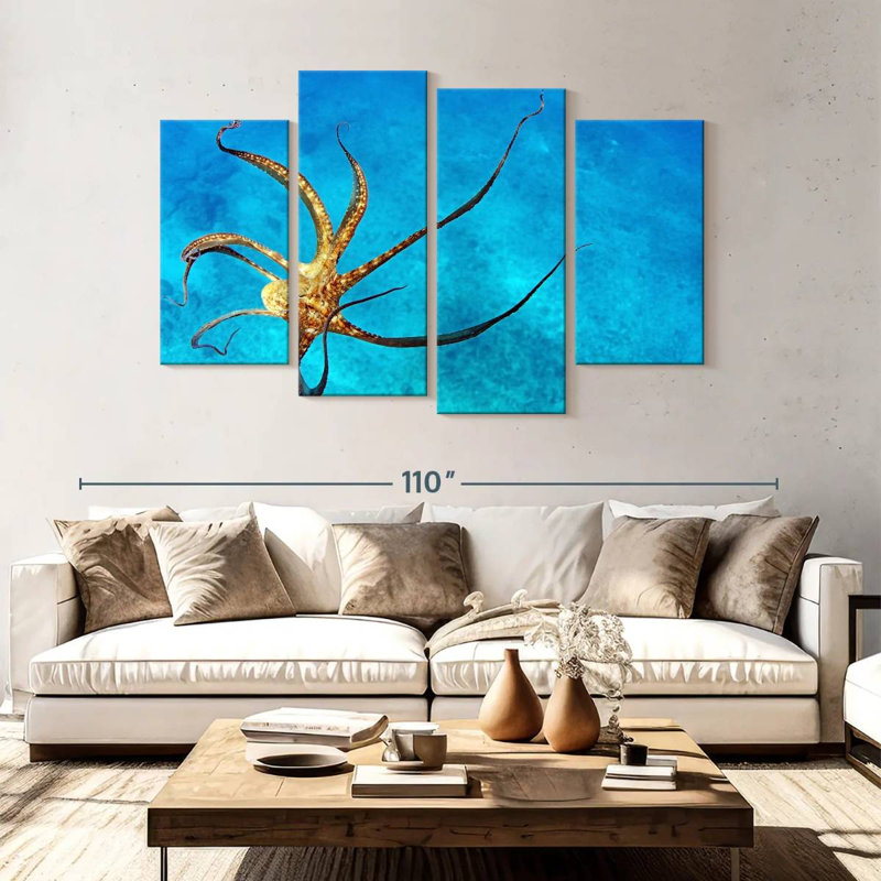 Brampt Wild Octopus Tentacles, 54" H x 84" W
