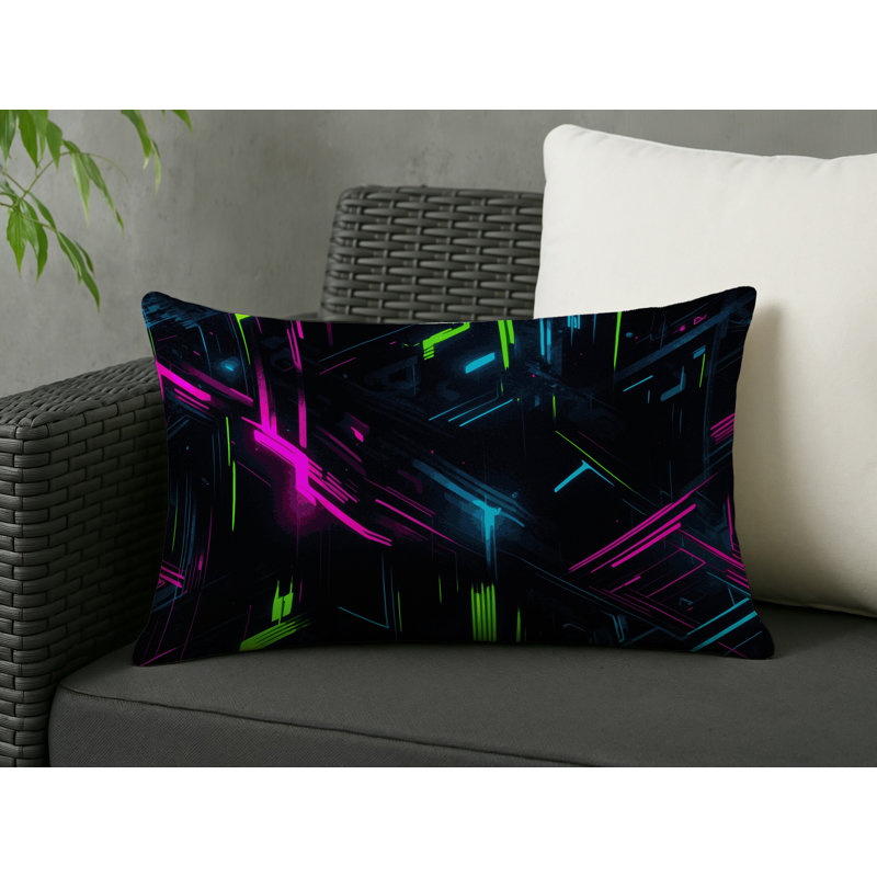 Dynamic Glow Indoor And Outdoor Throw Pillow, Rectangle 18"H x 25"W