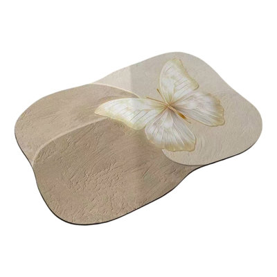  Washable Bathroom Rugs with Three Dimensional Effect, Super Absorbent Non Slip Bath Mat, Machine Washable, Quick Dry, Bath Rugs for Floor, Tub and Shower, Home Decor Accessories