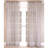 Natural Elegance 100% Linen Sheer Rod Pocket Header Curtain Panel with Jute Knots-12839957-12839959