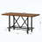 Counter-Height Bar Table with Metal Footrest