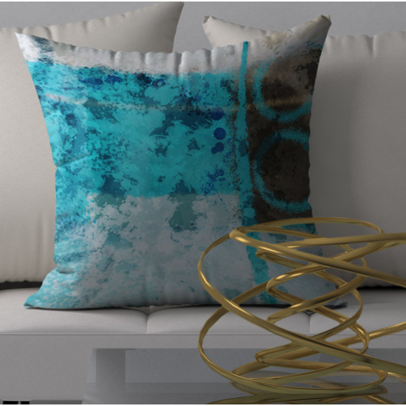 Housse de coussin décorative carrée douce et encastrée, 24 po x 24 po