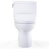TOTO® WASHLET+® Drake® II 1G® Two-Piece Elongated 1.0 GPF Toilet and WASHLET+® S5 Bidet Seat, Cotton White - MW4543446CUFG#01