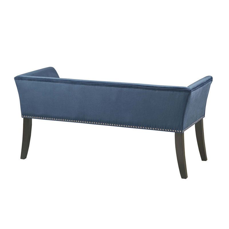 Dalice Upholstered Bench, Blue, Black