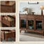 Buffet en noyer massif 51,18 po
