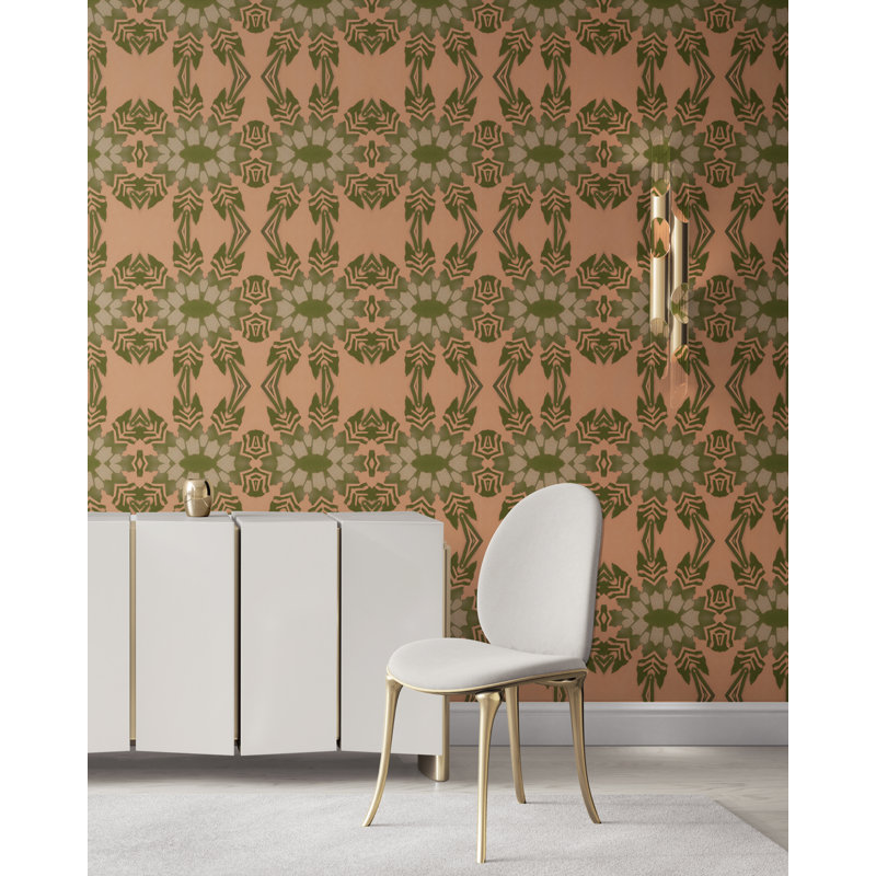 Artemis  | Tropical Botanical Wallpaper Double Roll, Yellow/Red