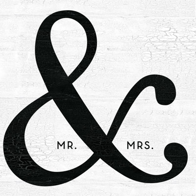 Art textuel sur toile tendue, "Ampersand"