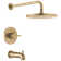 Modern Raincan Round Single-Function Tub and Shower Faucet Set, Valve Trim Kit, Rainfall Shower Head