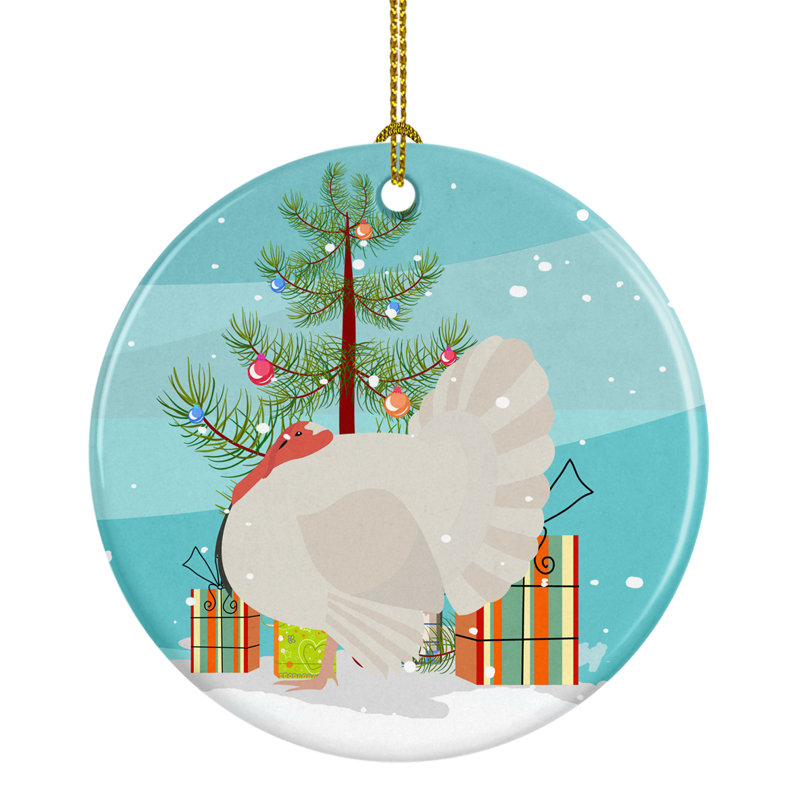 Ornement en céramique hollande de dindons et de noël