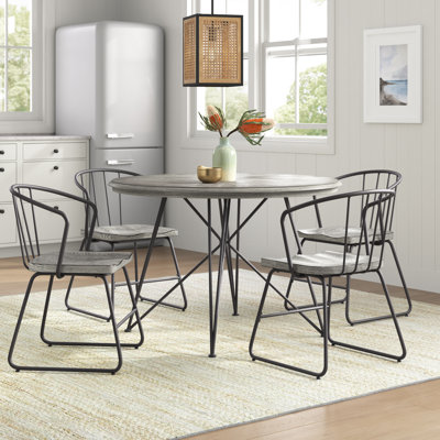 Nabu 4 - Person Solid Wood Top Four Leg Dining Set
