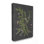 «Botanical Dessin Flower Pink On Black Design», impression