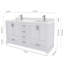 Base de meuble-lavabo double 59,4 Maya seulement-92461884
