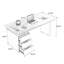 Bureau de direction rectangulaire avec tiroirs en noyer manufacturé-388906754