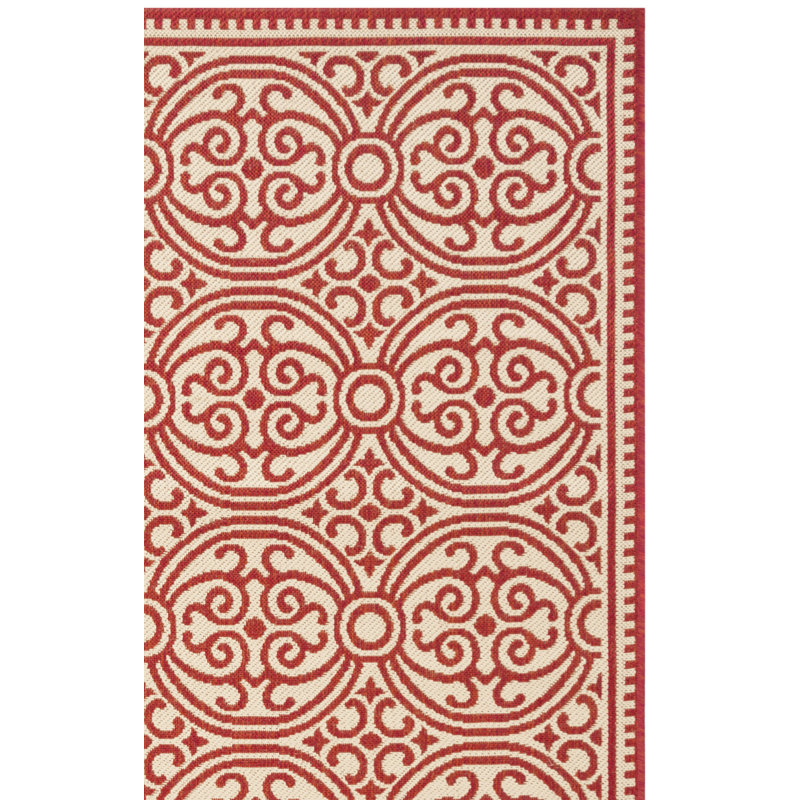 Altizer Performance Geometric Indoor/Outdoor Area Rug, Square 6'7"