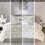 Édredon géométrique métallique double / grand - doré, tissu, 2 taies décoratives, coussins décoratifs, literie vapeur et look contemporain, doux, rembourré, édredon, brodé à basse température-118754021-118754025