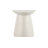 Hollie 18" Minimalist Gray Terrazzo Polyresin Indoor/Outdoor Accent Table, All-Weather Textured Round Pedestal Side Table & Stool-1284187533