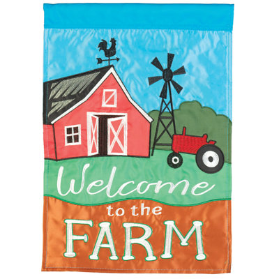 Double Sided 42 in. H x 29 in. W Polyester House Flag