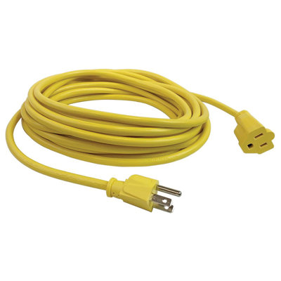 STANLEY® Grounded Power Outdoor Extension Cord, 15-Ft., Yellow