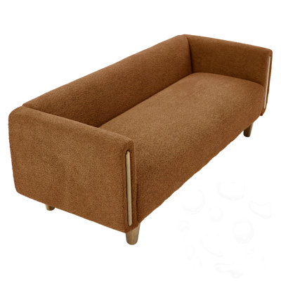 3-Seater Upholstered Sofa With Armrests