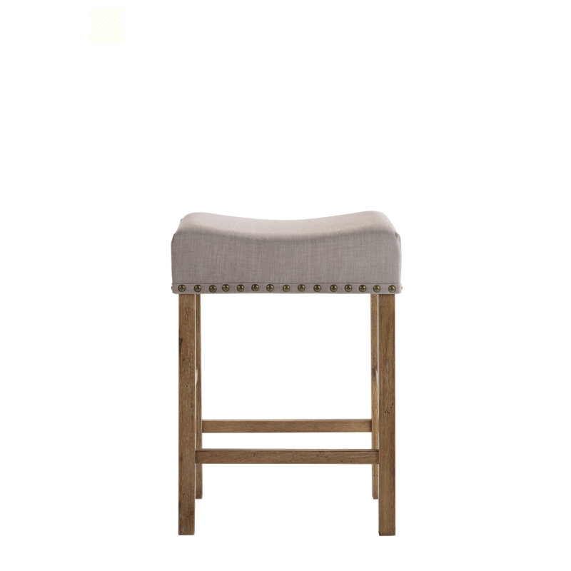 Tabouret de comptoir 26,24 po Boltri, gris