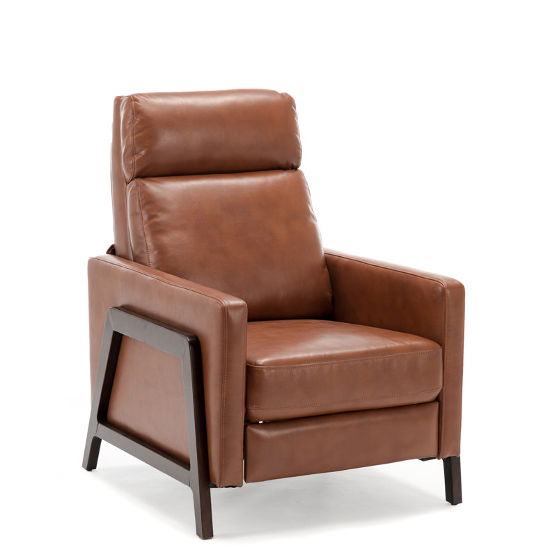 Push Back Recliner, Caramel