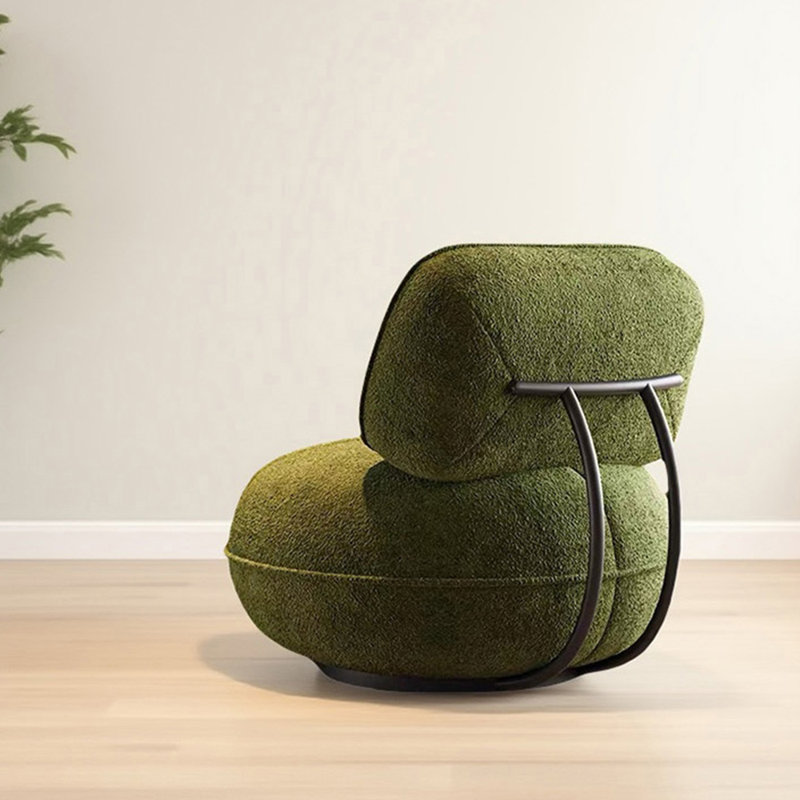 Chaise de loisir simple en chenille., Vert