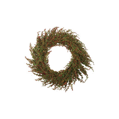 Winterberry Cypress Wreath with Twig Base
