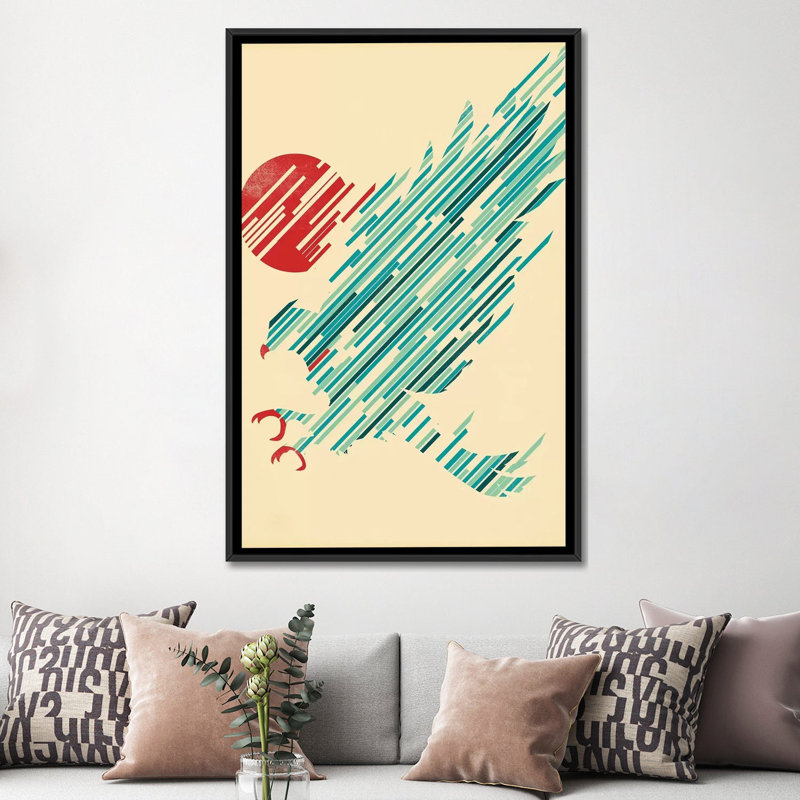 « profondeur », reproduction sur toile tendue, H 26 po x l 18 po x P 1,5 po, Toile encadrée noire
