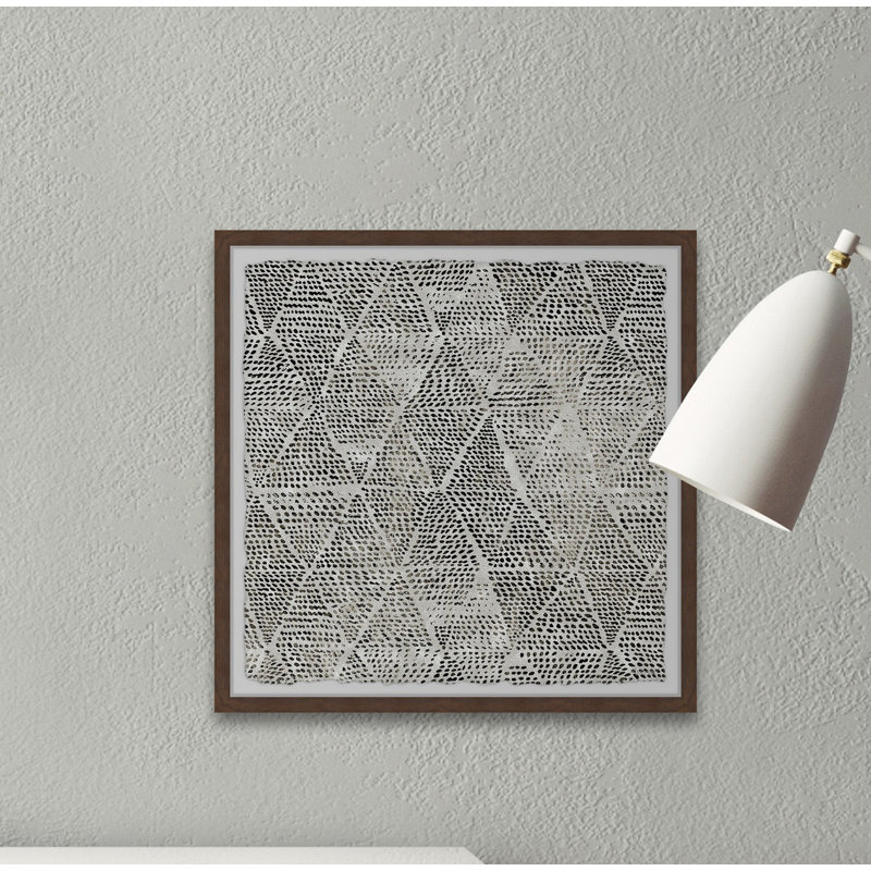 " Black Triangles " Painting Print, 32" H x 32" W x 1.5" D