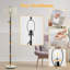 Lampe sur pied en marbre moderne de 64 po Vondell à hauteur réglable avec interrupteur à chaîne-822298932