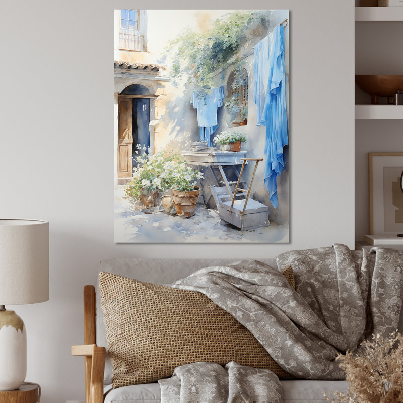 Art mural en métal Washdale Blues In France 2, H 40 po x l 30 po x P 1,5 po