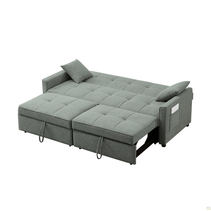 Canapé-lit convertible 3 en 1, canapé-lit futon en tissu