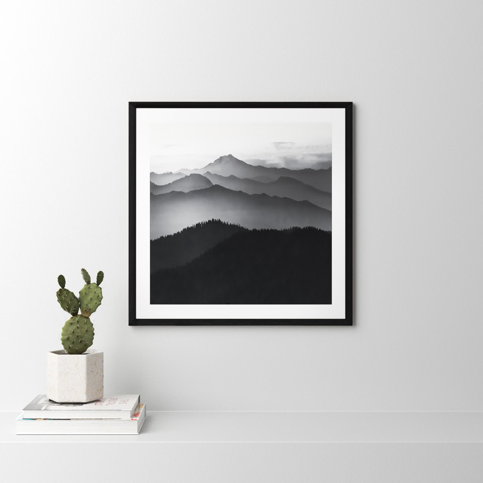 Cascades by Danita Delimont, 32" H x 32" W x 0.75" D, Black Framed