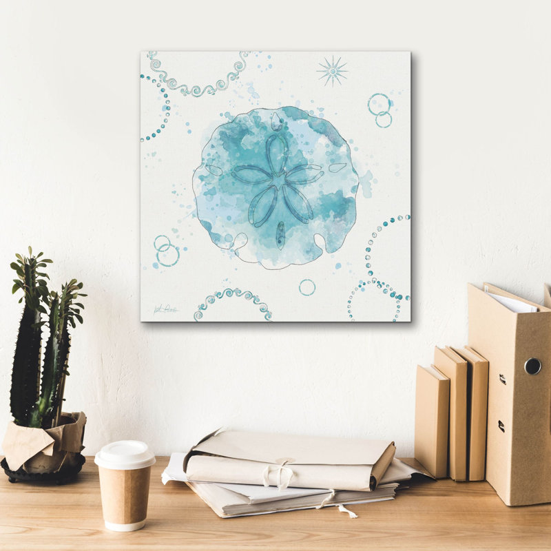 "Epal Graffiti" Coastal Splash V3 "par Katie pertiet, art mural sur toile, H 18 po x l 18 po x P 0,75 po