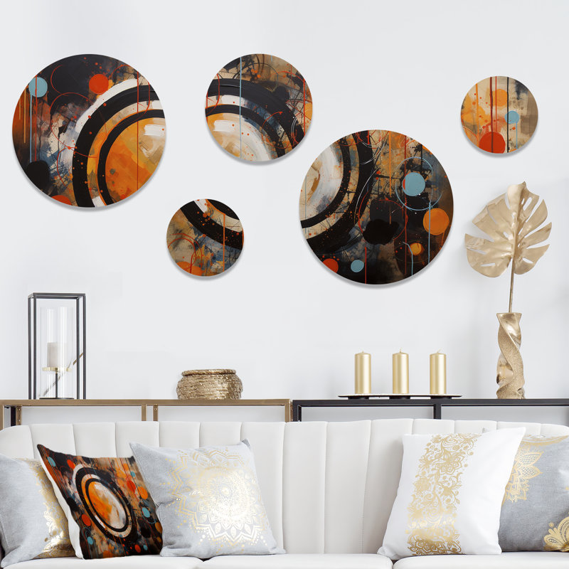 Fascinating Abstract Shapes II - Abstract Metal Wall Décor