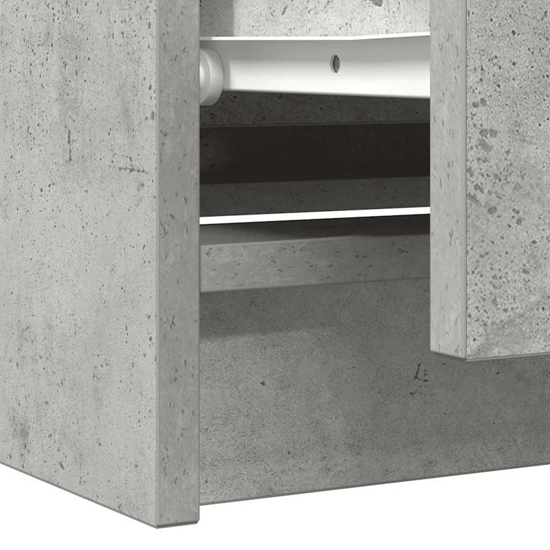  TV Cabinet 35x54 Cm Engineered Wood, 100 cm, Concrete Grey