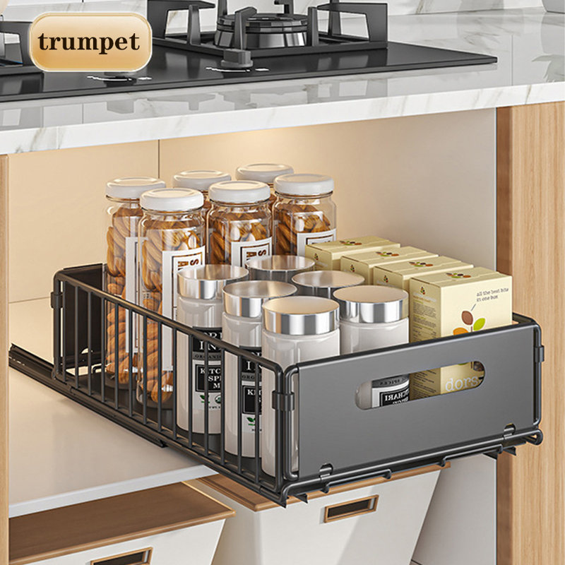 Organisateur de cuisine escamotable, H 3,93 po x l 9,64 po x P 14,76 po
