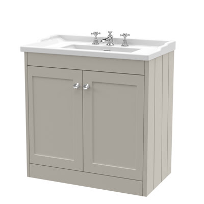 Ashwick Single Bathroom Vanity with Sits On Furniture Basin