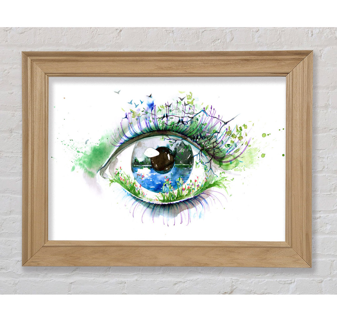 Aquarell Natur Auge - Druck