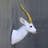 White Gazelle Head Life Size Statue