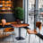 Café Dining Table, Metal Leg