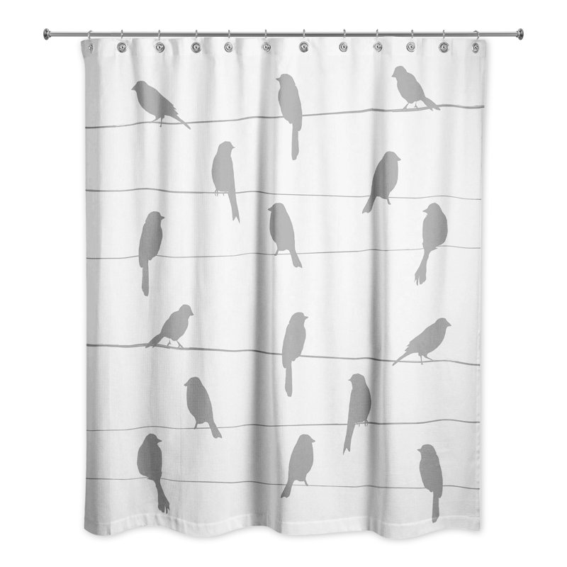 Rideau de douche simple Dequinton, Gris