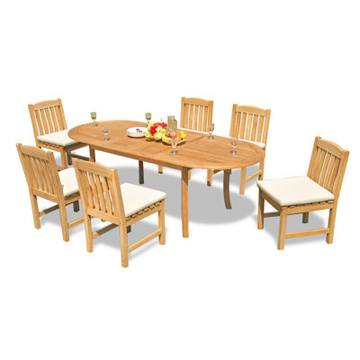 Midcre Outdoor 11 - Piece Teak Dining Set