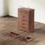 Commode verticale avec 6 tiroirs en bois et charme campagnard et classique-1697930262